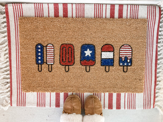 How to Make a Patriotic Doormat