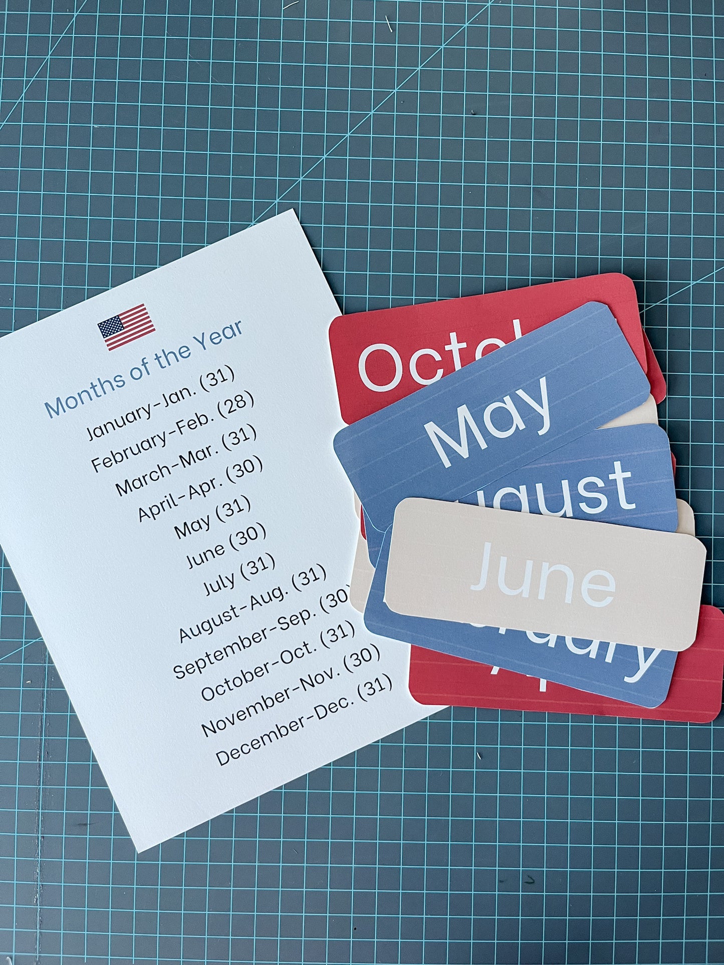 Months of the Year Printable