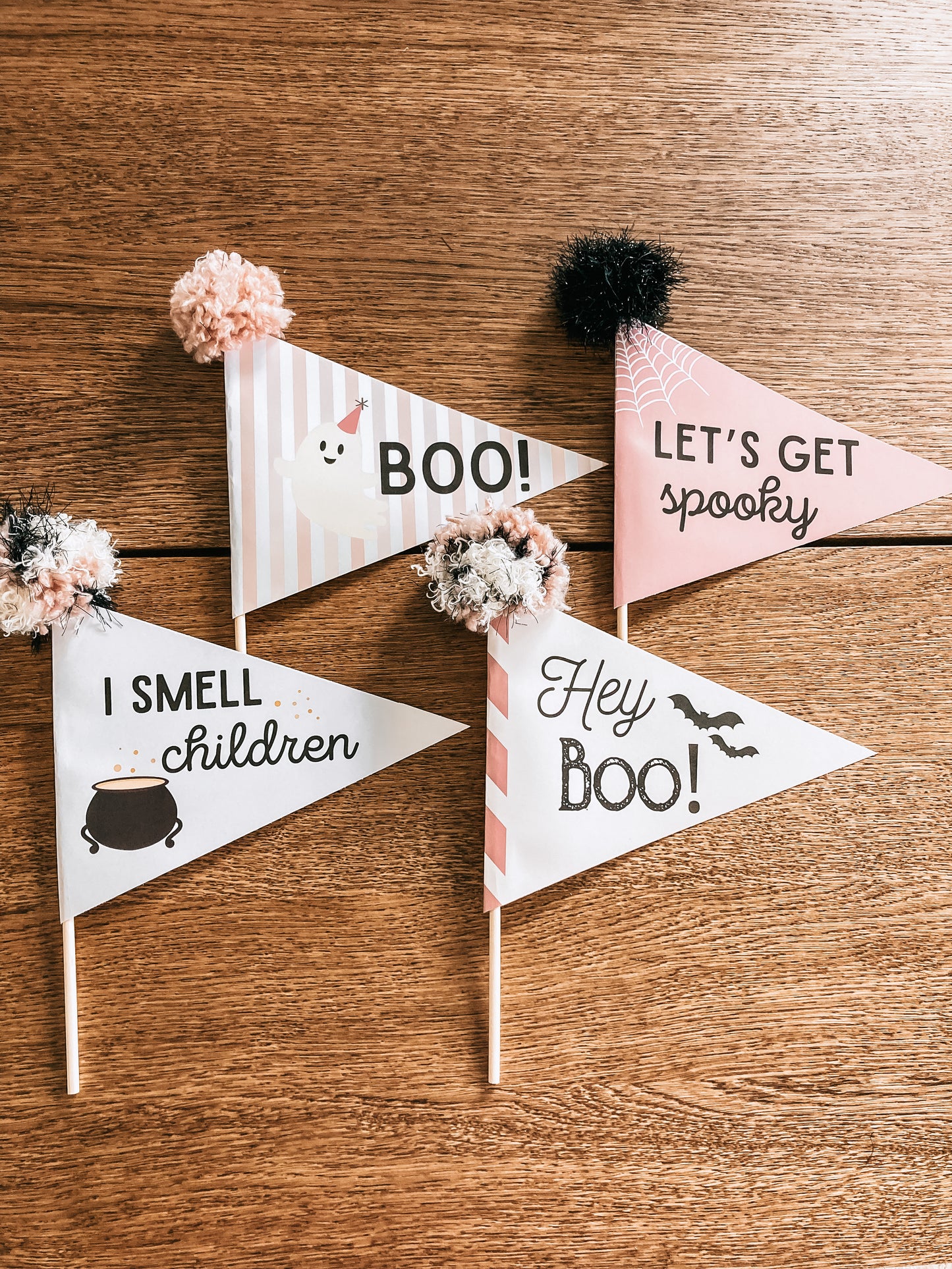 Halloween Pennant Flag Printables