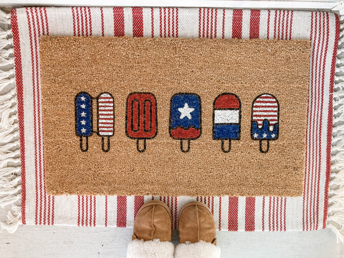 How to Make a Patriotic Doormat