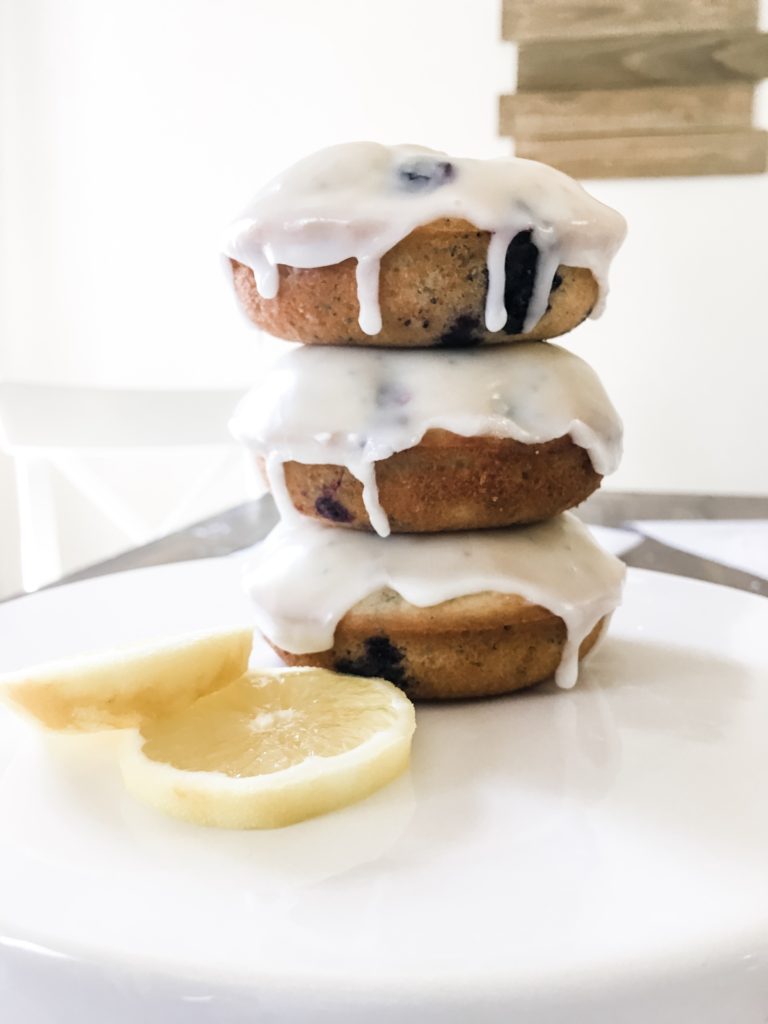 Lemon Blueberry Poppyseed Donuts